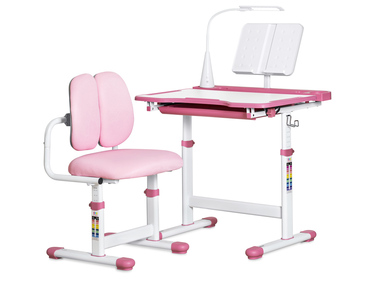 Комплект меблів Evo-kids (стіл+стілець+полиця+лампа) BD-23 PN