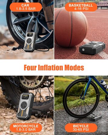 Powerbank для автомобіля Starthilfe: 6000A, 12V, компресор 150 PSI, LED, LCD, для бензинових та дизельних двигунів (до 7.5L/6L), сріблястий