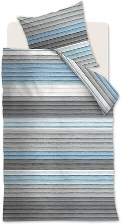 Постільна білизна Macon Renforc синьо-сірий розмір 135х200 см (80х80 см) 135х200 см 80х80 см