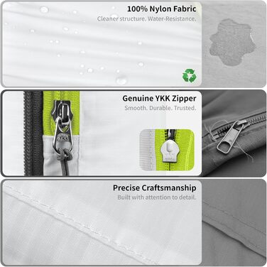 Набір компресійних органайзерів для одягу Cipway для подорожей, ультралегкі пакувальні куби для валізи та рюкзака, сірий, 5 шт.