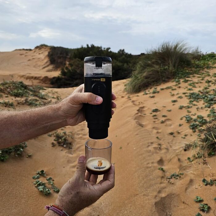 Handpresso E-PRESSO+: портативна кавомашина на акумуляторі для еспресо та кави, USB, 90 мл, 3x2,9 mA