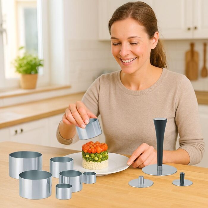 Набір мисок для змішування з нержавіючої сталі (6 шт.) з кришками, 1, 2, 4,5л, шкала, для зберігання, підходить для миття в посудомийній машині