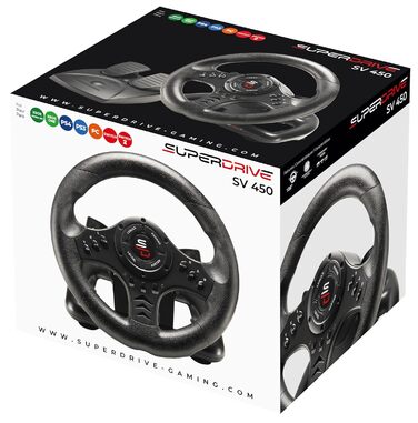 Racing Wheel Rennlenkrad SV450 Subsonic з педалями, вібрацією та перемикачем – для Xbox X/Series X, Switch, PS4, Xbox One, PC