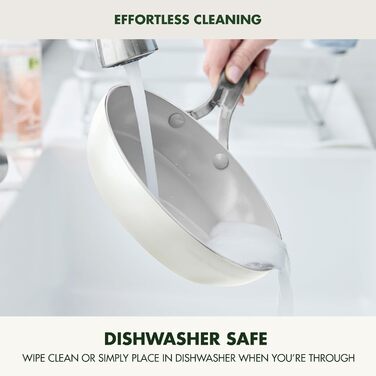 GreenPan Nova сковорода, 20.3 см, для індукційних плит, з алмазним покриттям, без PFOA та PFAS, нетоксичне керамічне антипригарне покриття, придатна для миття в посудомийній машині та духовці, сковорода для смаження, 20 см