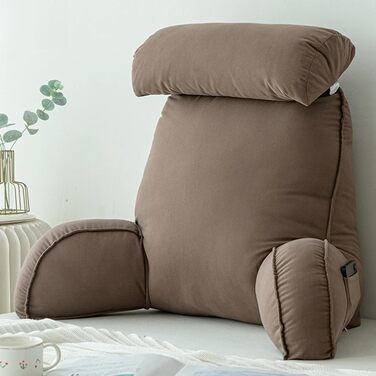 Підвалин для читання HAOYUES з підголовником та підтримкою попереку, 75x40x55 см. Ідеально для читання, роботи та ігор.