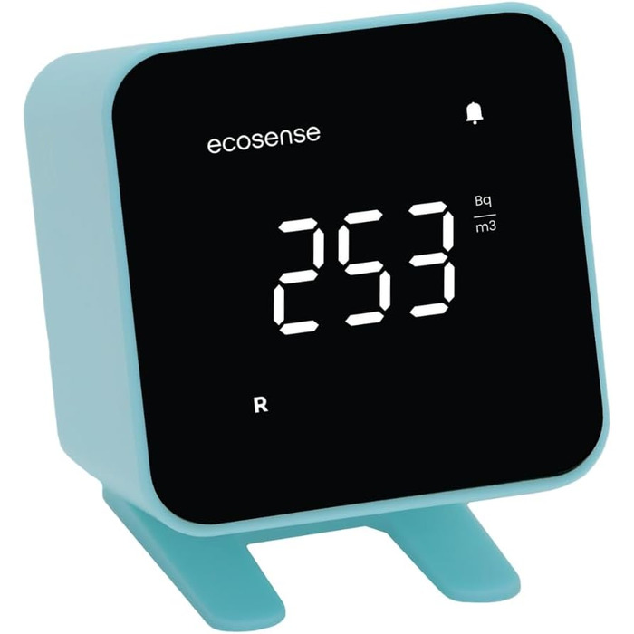 Виявлення радону Ecosense EB100 EcoBlu: моніторинг за 10 хвилин, простий у використанні, білий (блакитний)