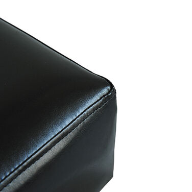 Лавка для табуретів HOMCOM Chesterfield зі штучної шкіри Black 40x30x24см стильна та зручна для вітальні та передпокою