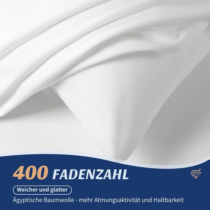 Атласна підковдра AiAngu 400 Thread Count, 100 єгипетська бавовна, блискавка, біла, 200x200 см