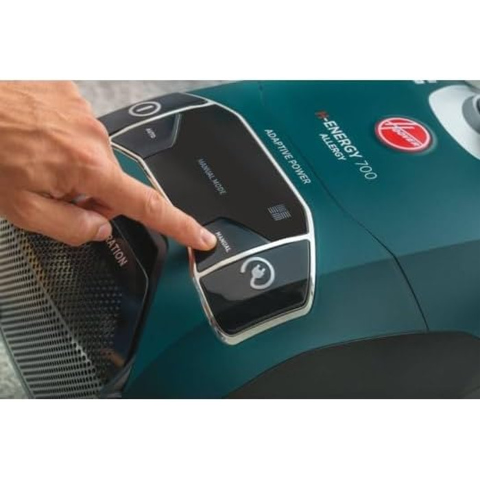 Пилсос Hoover з мішком 3,5 л – тихий пилосос (69 дBA) з автоматичною системою видалення мішка – пилосос з фільтром EPA – комплектація з насадкою для тварин [HE520]