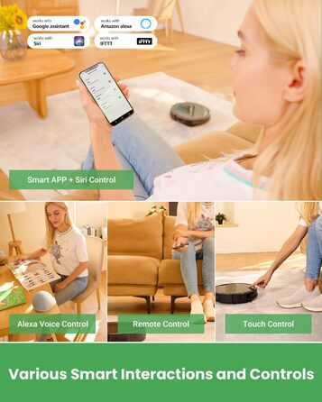 Робот-пилосос Vactidy Nimble T8 2-в-1 з функцією миття, 3000Pa, 120 хвилин роботи, сумісний з Alexa, App, Siri, для видалення шерсті тварин, чорний