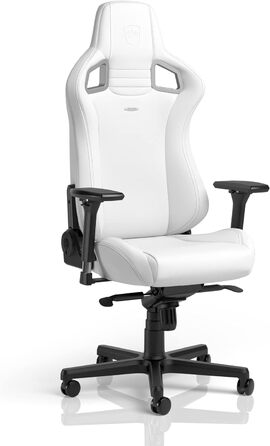 Крісла Epic Gaming Chair, ергономічні, підтримка голови та попереку, PU шкіра, до 120кг, 1,85м (Білий)