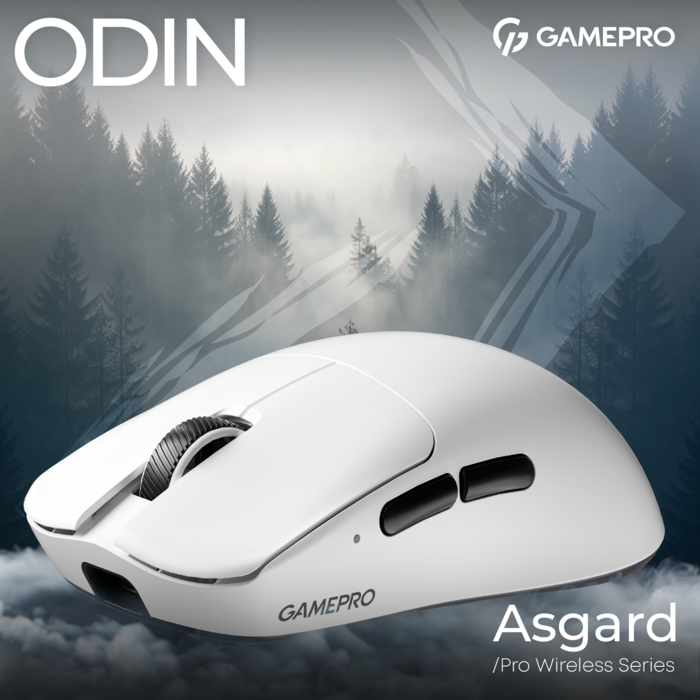 Бездротова ігрова миша GamePro Asgard Odin 8K Wireless/2.4GHz/Bluetooth PixArt PAW3950