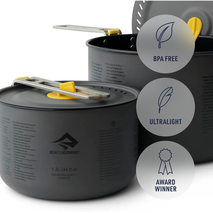 Набір посуду Sea to Summit Frontier UL Two Pot Set - 2 каструлі для приготування їжі на природі