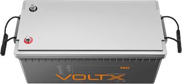 Акумулятор VoltX LiFePO4 12,8 В 200 Ач з 200 А BMS, 2560 Втгод, 3000-15000 циклів, макс. 36 батарей, ідеально підходить для автофургонів і сонячних батарей