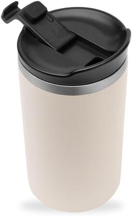 Термокружка QWETCH 240 мл з нержавіючої сталі - для кави та чаю, зберігає тепло 6 годин, холод 12 годин, без BPA, з витоком, багаторазова термокружка для подорожей