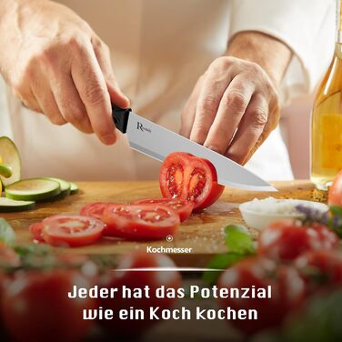 Набір ножів кухарських 7 предметів з бруском, кухонний набір ножів, ножа, ножиці, брусок для нарізки м'яса/овочів/фруктів, для нарізання, кубиків, шинкування (сріблястий)