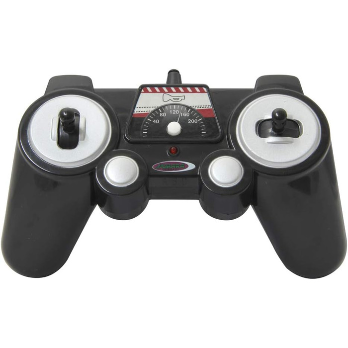 Модель Mercedes-Benz E350 Coupe 1:16 JAMARA 410023, 2.4GHz, срібно-червоний, зі звуковими та світловими ефектами (сирена, сигналізація, блимання)