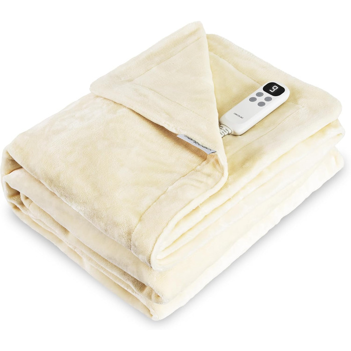 Електрична ковдра Cecotec HeatConfort 160x130 см, 115 Вт, 10 температурних режимів, LCD-контролер, таймер