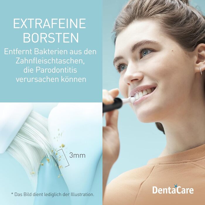 Звукова зубна щітка Panasonic EW-DM81-K503: електрична, з двома насадками, чорна