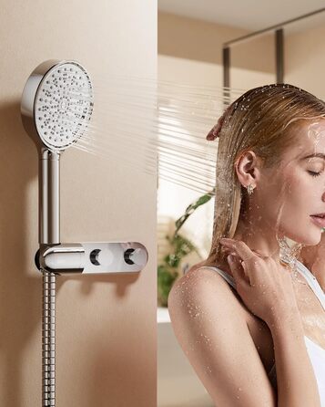 Фільтр для душу Cobbe зі шлангом, ручна лійка з 3 вугільними фільтрами, душова лійка з 6 режимами, високопродуктивний економний душ з фільтром від накипу для жорсткої води, видаляє 99% хлору (хром 63)