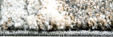 Килим-мрія дизайнера килим для вітальні сучасні абстрактні лінії коричнево-кремовий плямистий розмір (120 см круглий, бежево-сірий)