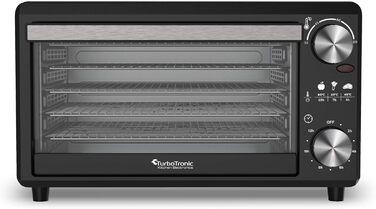 TurboWave BIO сушарка для продуктів, 14 л, металева, 5 ящиків, 30-80°C, таймер, рецепти