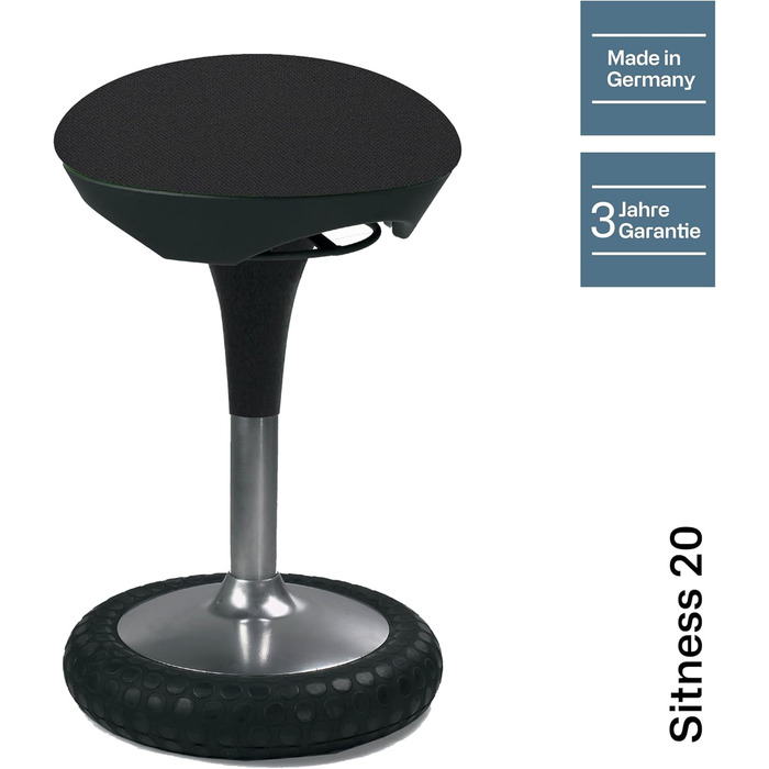 Офісний стілець Topstar Sitness 20 чорного кольору