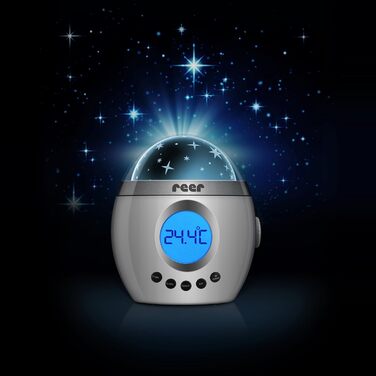 Нічник MyMagicStarlight зі зірковим проєктором та музикою, пластик, білий, 1 шт.