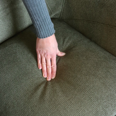 Крісло-релакс Тассос, тканина зелена, hjh LIVING