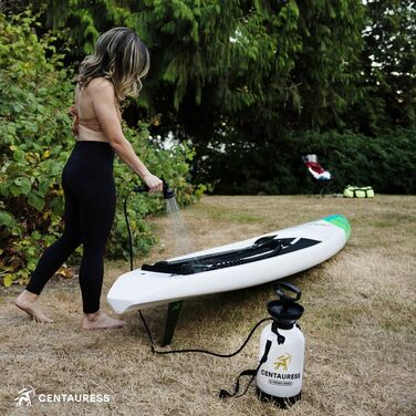 Портативний душ Centauress для кемпінгу з помпою та захисним клапаном 45 PSI, переносна душова система для кемпінгу, пляжу, серфінгу та відпочинку на природі