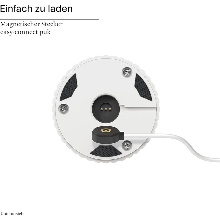 LED-лампа SIGOR Nuflair на акумуляторі з вазою для квітів, 24 см, IP54, 12 год роботи, сніжно-білий колір