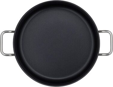 Сковорода WMF Schmorpfanne 28 см з високим бортиком, каструля-жаровня Induktion, сковорода з кришкою 5.0л, Cromargan нержавіюча сталь з покриттям, для духовки, антипригарне покриття, високий бортик