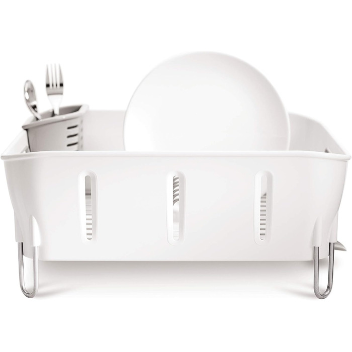 Сушарка для посуду Simplehuman KT1104 компактна, біла, пластик, гарантія 5 років