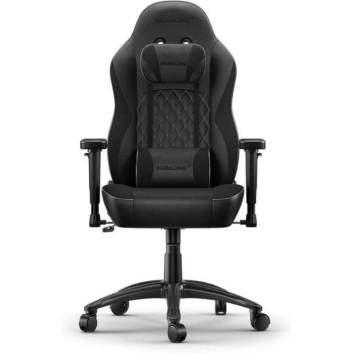 Крісло AKRacing California Gaming Chair, шкірозамінник, 5 років гарантії (Ojai, чорний)