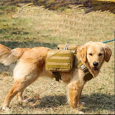 Рюкзак для собак, легкий, знімний, водонепроникний, для великих собак, камуфляжний