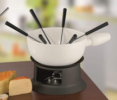 Фондю Schulte-Ufer Tessin 20 см, білий, з імітацією нержавіюючої сталі