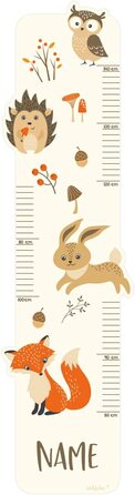 Планка Striefchen для дітей з іменами у вигляді настінної наклейки із зображенням милих лісових тварин