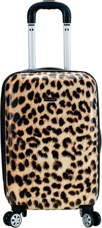 Набір валіз Rockland Safari Leopard, 3 шт (20/24/28 дюймів), жорсткий корпус, спіннер