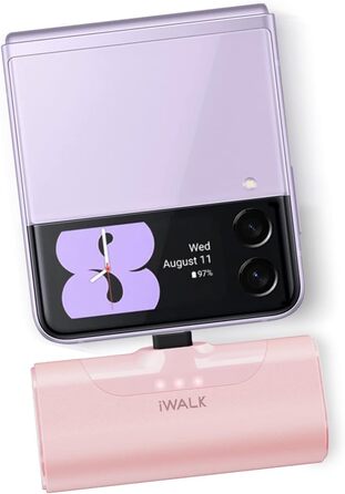 МАг USB-C 20 Вт з швидкою зарядкою, сумісний з iPhone/Galaxy/Huawei, рожевий, 4500