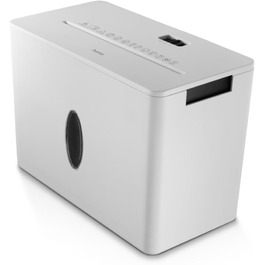 Шредер для документів Hama P4 T4 E3 (білий), з функцією подрібнення пластикових карт, безпечний, з кошиком 8л, DSGVO-сумісний