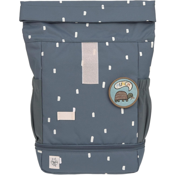 Рюкзак для дитячого садка Рюкзак Rolltop з нагрудним ременем водовідштовхувальний, 11 літрів/Міні рюкзак на колесах (Happy Prints темно-синій)