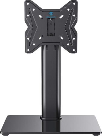 Настінний кріплення для телевізора PERLESMITH - поворотний, для 19-43 дюймів LCD/LED/PC моніторів, регульована висота, скло, VESA 200x200 мм