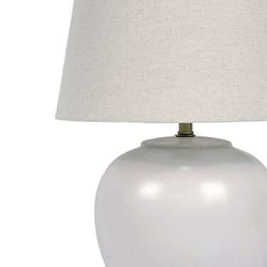Лампа для столу Relaxdays з тканинним абажуром та керамічним цоколем