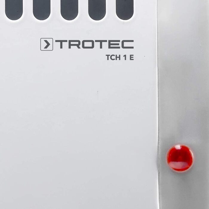 Конвекторний тепловентилятор TROTEC TCH 1 E Обігрівач Електричний обігрівач 450 Вт з плавним регулюванням температури, білий