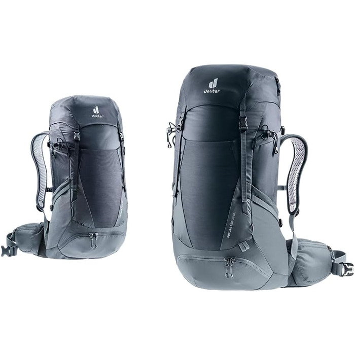 Туристичний рюкзак deuter Futura Pro 36 (Black-graphite, комплект з туристичним рюкзаком)