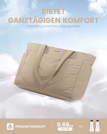 Сумка для ноутбука LOVEVOOK 15.6 дюймів, жіноча, велика, для роботи, навчання, універсальна (Хакі)