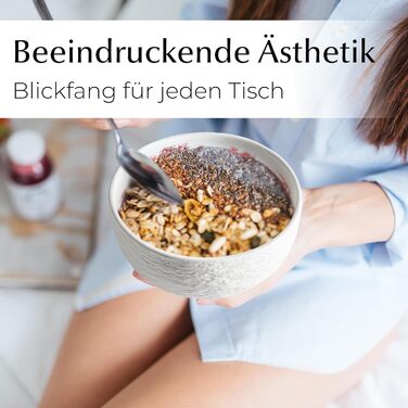 MIAMIO Набір посуду Oasis (20 предметів) - сучасний керамічний сервіз для 4 осіб (тарілки, супові тарілки)