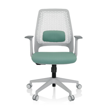 Офісне крісло PARFERIO W з тканини м'ятно-зеленого кольору hjh OFFICE