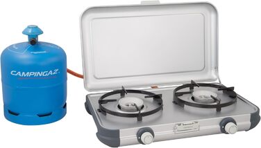 Газовий набір для кемпінгу Campingaz Kitchen 2 | 2-конфортний газовий нагрівач з потужністю 4000 Вт | для кемпінгу та подорожей | сумісний з CV 470 та R-Zylinder