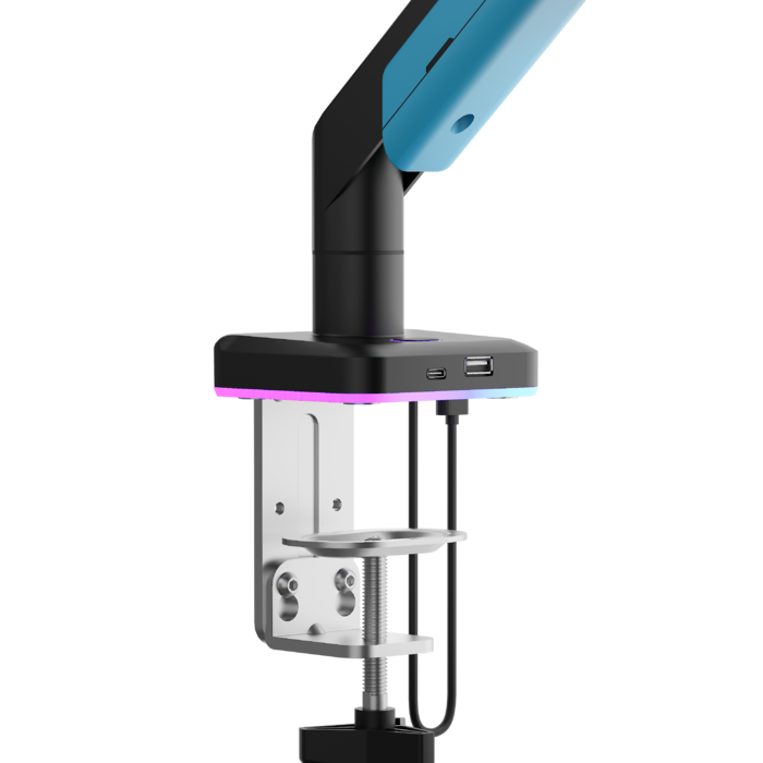 Настільне кріплення для монітора Anda Seat Stealth Pro II RGB 17’’-42’’ Blue